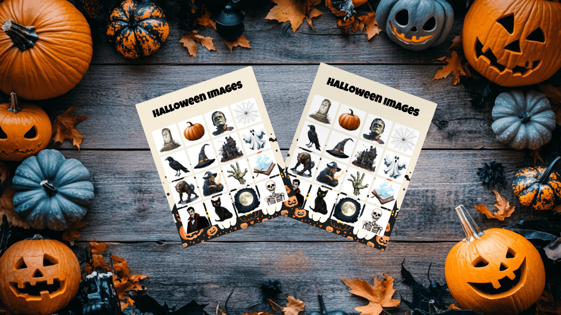 halloween bingo cards