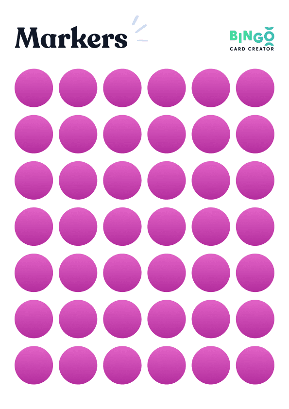 pink circle markers