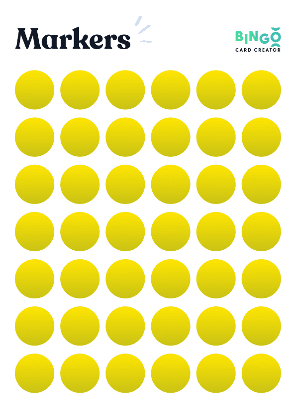 yellow circle markers